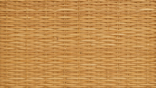 Natural rattan weave texture seamless wicker pattern background