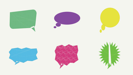 Creative Thought Bubbles & Comic Speech Callouts Vector Collection © ToriqulIslam