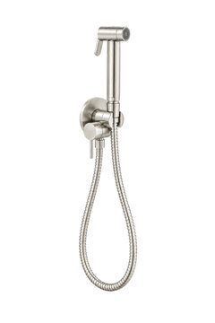 Modern stainless steel bidet spray set for contemporary bathrooms
