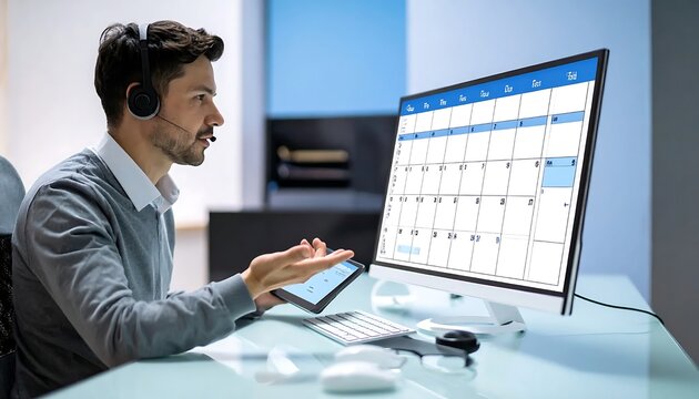 Business professional analyzing financial data on laptop.