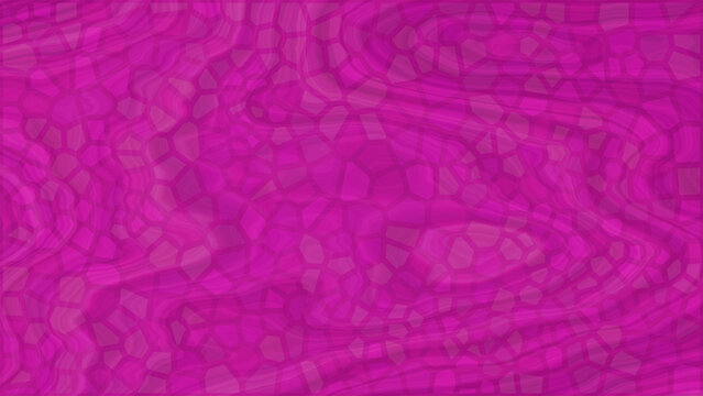Vibrant magenta abstract background texture featuring subtle geometric mosaic tile patterns blended with soft wavy fluid organic liquid design lines.