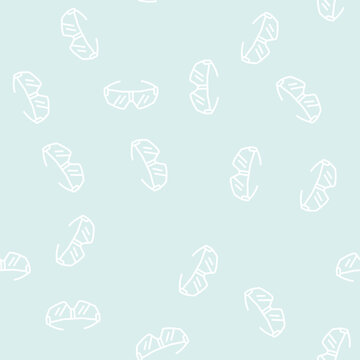 glasses cyclist accessory vector line seamless pattern glasses cyclist accessory sign illustration