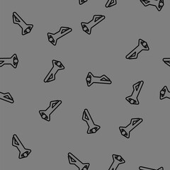 Obraz premium relax man silhouette vector seamless pattern relax man silhouette sign illustration