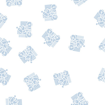 urban riding bicycle vector glyph seamless pattern urban riding bicycle sign illustration