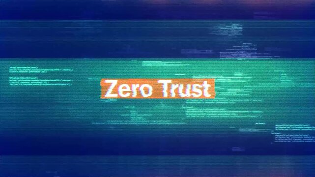 Zero Trust Tech Words Hi Tech Backgrounds 05