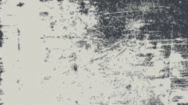 Halftone dot texture overlay. Distressed vintage screen print pattern for graphic design.