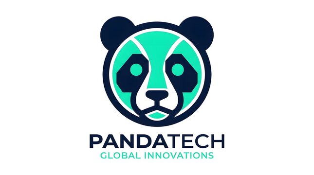Modern Panda Logo Design for Technology Company Branding