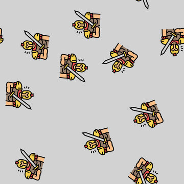 ares greek god mythology vector seamless pattern ares greek god mythology sign illustration
