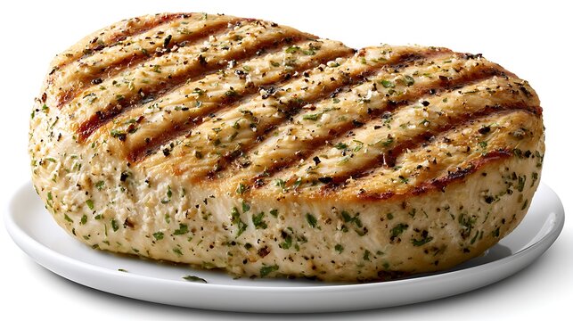Freshly baked pizza with green herbs on white plate cheese pizza