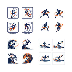 Fototapeta premium Dynamic athlete performing various sports moves with stylized motion effects , And, international sports event, multi sport competition, athletics championship, sports tournament, Commonwealth Games