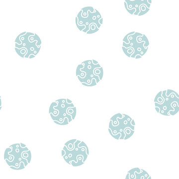 violet planet vector glyph seamless pattern violet planet sign illustration