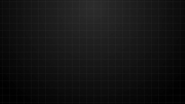 Intersecting white lines on black animated background forming moving grid and digital graph display, Animated Black Background with White Grid Lines and Intersecting Lines graph.