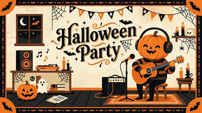 Halloween poster with jack ,lanterns, ghosts, and spooky decorations , Happy halloween 2026, Halloween 2026, Halloween, Halloween design, Halloween Poster Design .