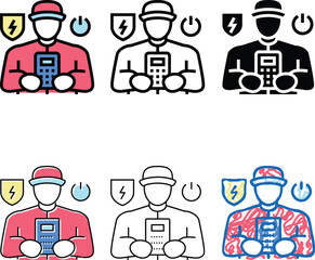 Obraz premium portable appliance testing color icon vector. portable appliance testing sign. isolated mix symbol