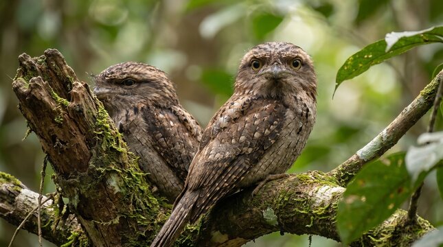Sri Lanka Frogmouth (Batrachostomus moniliger) &ndash; Elusive Endemic Nightbird of Sri Lanka's Rainforests