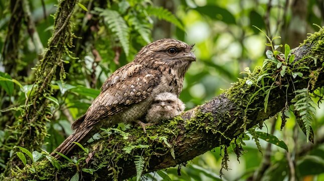 Sri Lanka Frogmouth (Batrachostomus moniliger) &ndash; Elusive Endemic Nightbird of Sri Lanka's Rainforests