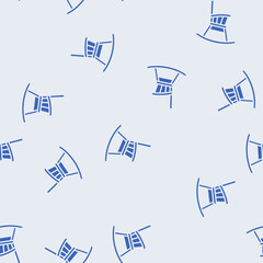 Obraz premium rocking chair outdoor furniture vector glyph seamless pattern rocking chair outdoor furniture sign illustration