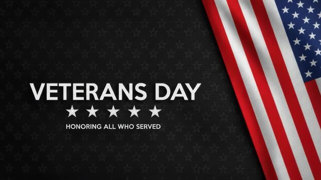 Veterans day honoring all who served graphic