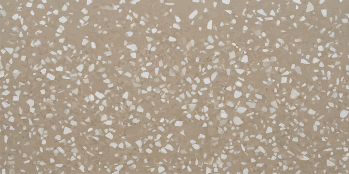 Natural stone terrazzo surface with beige and white speckled pattern texture terrazzo background speckled abstract material interior construction composite pavement finishing decorative