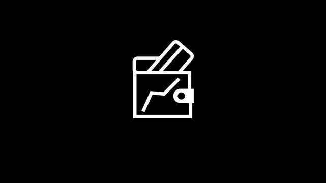 Minimal Receipt Invoice Icon Animation for Digital Payment and Business Interface