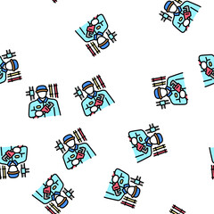 Obraz premium plumber maintenance vector seamless pattern plumber maintenance sign illustration