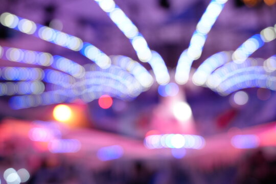 Abstract background of lights at the county fair