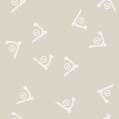 electrical kick scooter vector line seamless pattern electrical kick scooter sign illustration © vectorwin