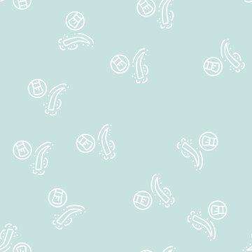 allergies to eyebrow cosmetics vector line seamless pattern allergies to eyebrow cosmetics sign illustration