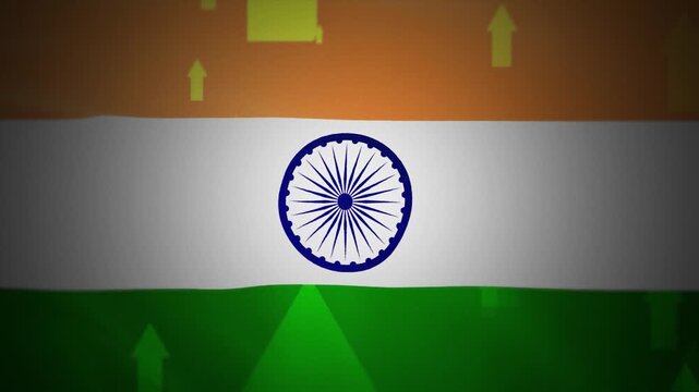 India National Flag Background Vector Illustration with Ashoka Chakra Waving Fabric Design