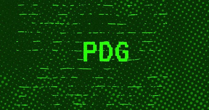 Pdg - Green Glitch Effect