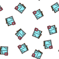 Obraz premium window frame repair vector seamless pattern window frame repair sign illustration