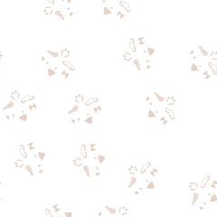 Obraz premium gland human organ vector glyph seamless pattern gland human organ sign illustration