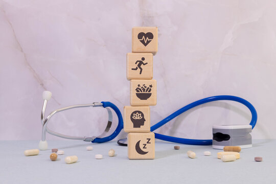 wellness-is-a-choice-health-lifestyle-balance-concept-with-wooden-blocks-and-medical-icons