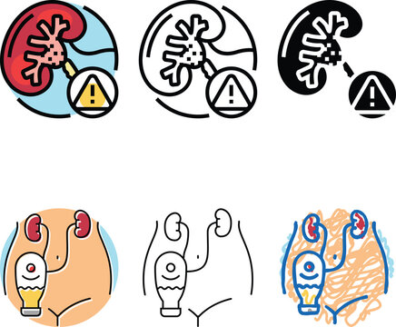 hydronephrosis urology color icon clean vector. hydronephrosis urology sign. isolated symbol