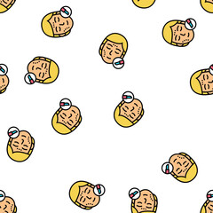 Fototapeta premium plastic surgery vector seamless pattern plastic surgery sign illustration