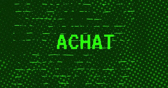 Achat - Green Glitch Effect