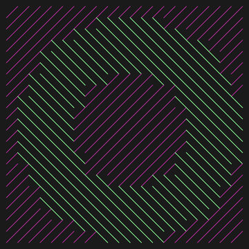 Labyrinthe g&eacute;om&eacute;trique de lignes entrelac&eacute;es