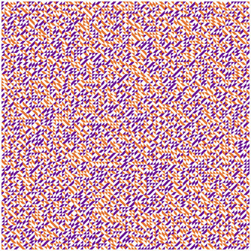 Formes graphiques en mosaique de triangles