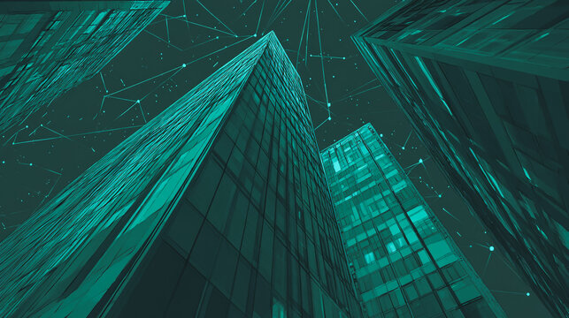 Smart digital Innovation city with connection network reciprocity over the city of future smart wireless digital city and social media networking systems that connects people with in city
