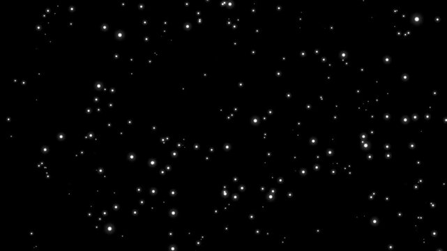 Starlight glimmers against a pitch black void to form a cosmic background.