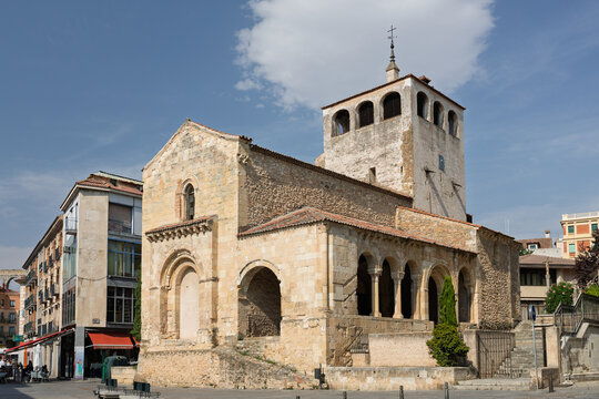 Segovia, spain; 07 25 2026 san clemente church segovia romanesque architecture spain landmark
