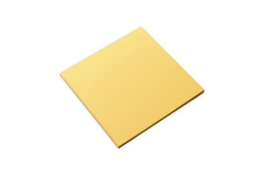 Two stacked square yellow sticky notes