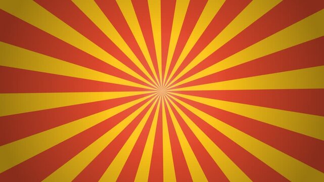 Sunburst background with orange and yellow rays