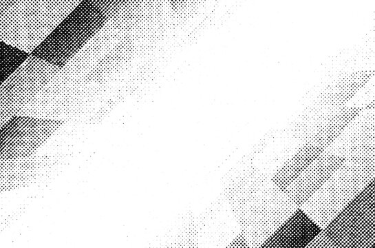 Black and gray diagonal rectangles border a broad transparent central area.