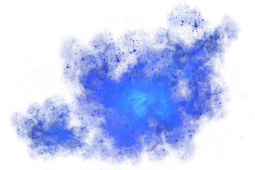 Fototapeta premium Blue Nebula Galaxy Cloud Texture Transparent Background