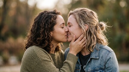 Fototapeta premium happy young couple