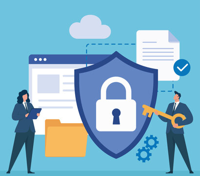 cyber security and data protection, cyber defense, cloud storage, key access control, verified document, system settings