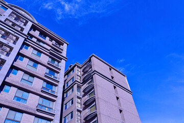 Fototapeta premium An apartment in a newly developed residential area in Taoyuan city(Taipei suburbs) Taiwan. 