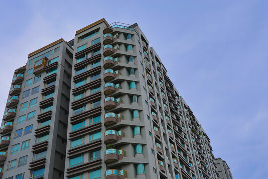 High-rise apartment in a new residential area in Taiwan.