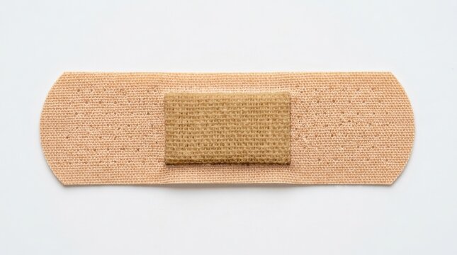 Adhesive bandage isolated on white background